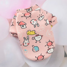 Load image into Gallery viewer, Chihuahua Baby Pink Chicken & Bunny T-Shirt Fleece